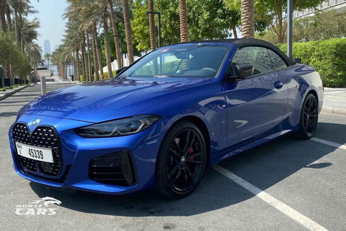 BMW 440i сabrio (blue) rental Dubai