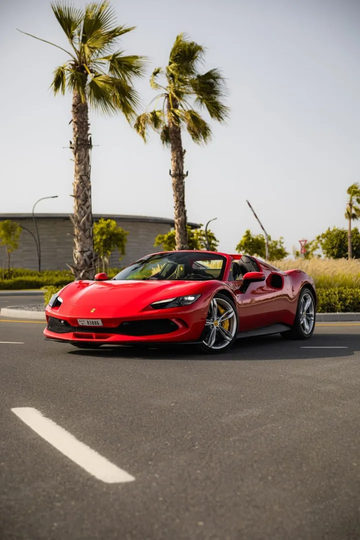 Ferrari 296 GTS (red) rental Dubai