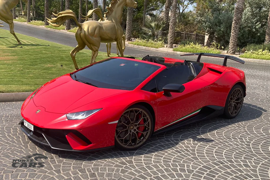 Lamborghini Huracán Performante Spyder rental Dubai