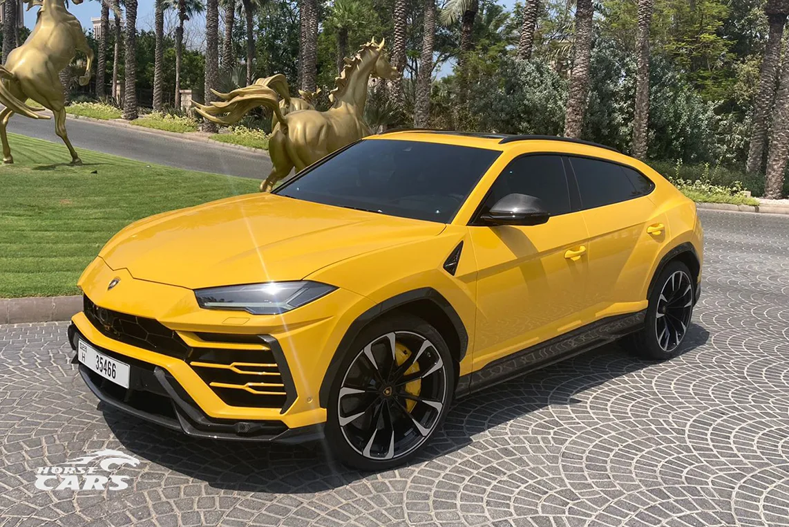 Lamborghini Urus (yellow) rental Dubai